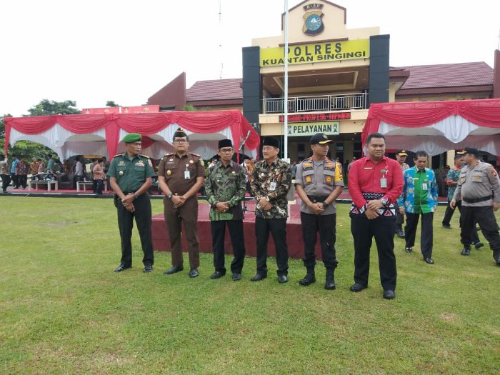 Polres Kuansing Gelar Apel Konsolidasi